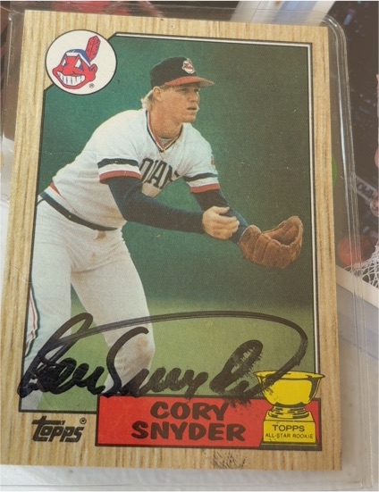 1987 Topps #192 Cory Snyder — front