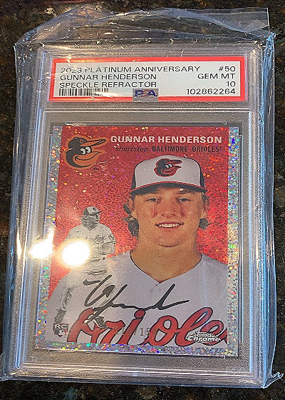 2023 Topps Chrome Platinum Anniversary #50 Gunnar Henderson — front