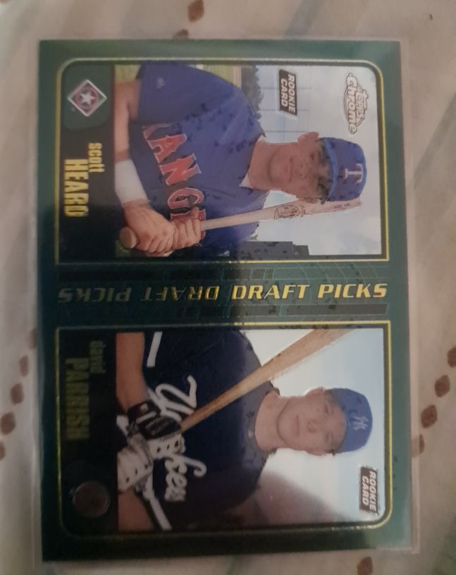 2001 Topps Chrome Draft Picks Scott Heard / Chris Parnish — front
