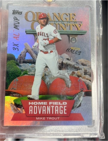 2022 Topps Series 1 Home Field Advantage #HA-5 Mike Trout — front