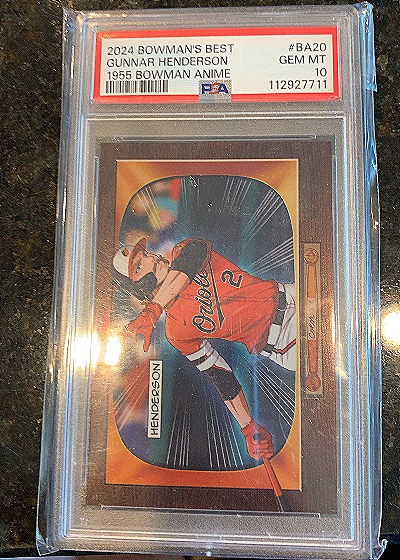 2024 Bowman's Best #BA20 Gunnar Henderson 1955 Bowman Anime — front
