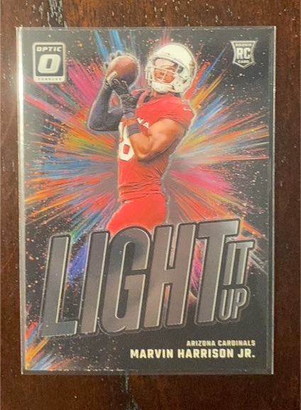 2024 Donruss Optic #4 Marvin Harrison Jr. Light It Up — front