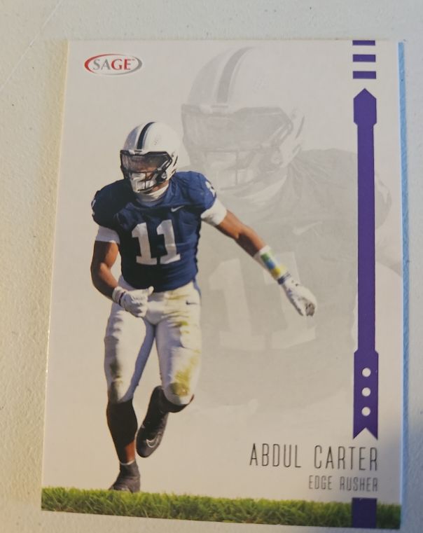 2025 SAGE Purple Abdul Carter — front