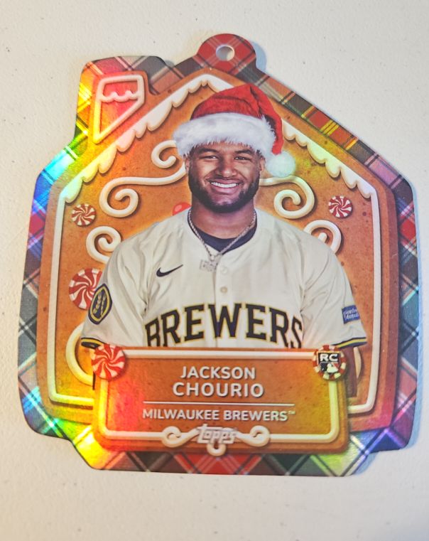 2024 Topps Holiday #MLBO-8 Jackson Chourio — front