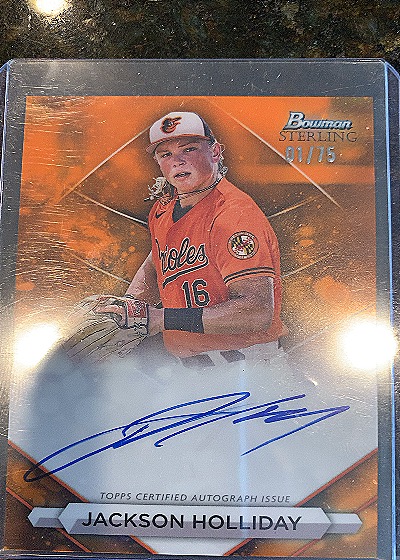 2023 Bowman Sterling #PA-JH Jackson Holliday — front