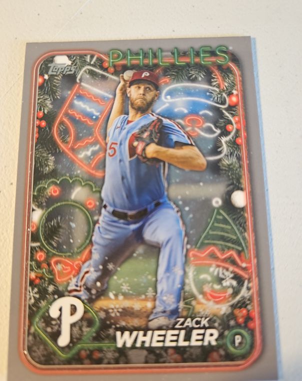 2024 Topps Holiday #H6 Zack Wheeler — front