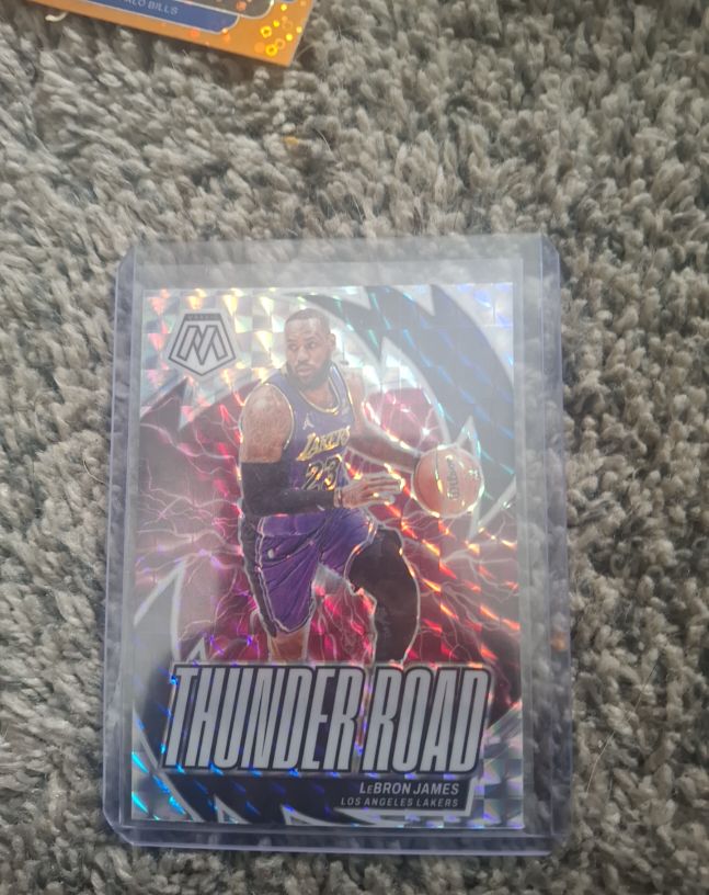 2023-24 Panini Mosaic #9 LeBron James Thunder Road — front