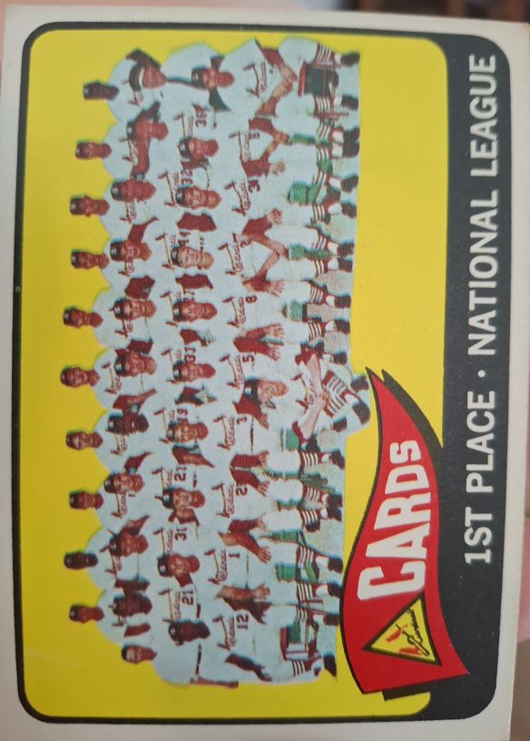 1965 Topps #57 St. Louis Cardinals Team — front