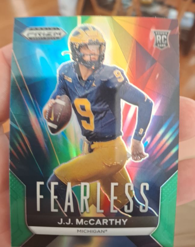 2024 Panini Prizm Draft Picks #F-JJM J.J. McCarthy Fearless — front