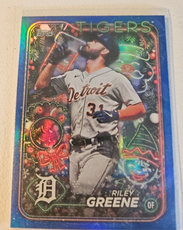 2024 Topps Holiday #H161 Riley Greene — front