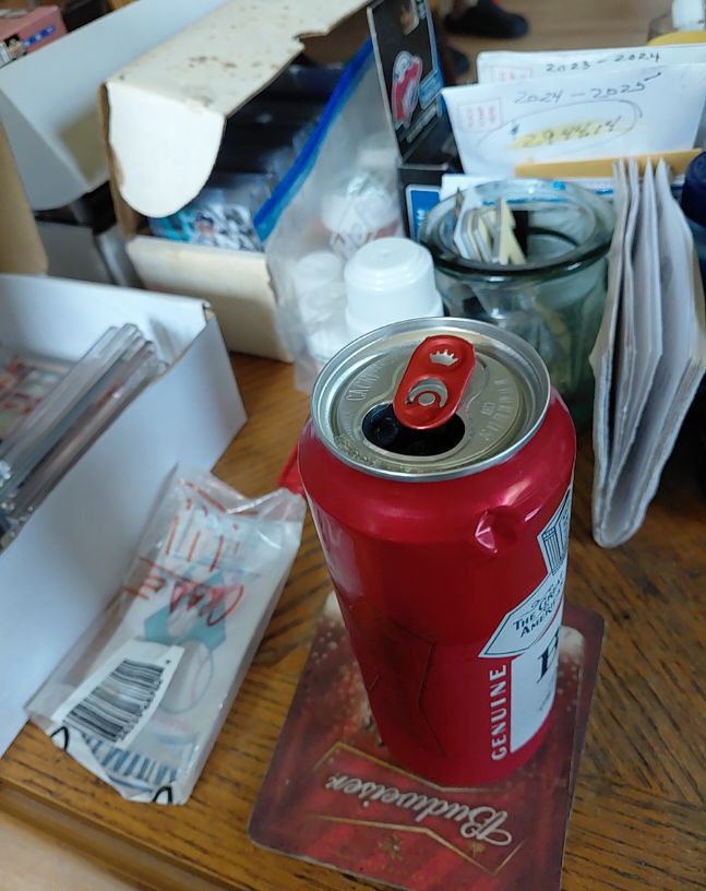 Budweiser Genuine Draft Beer Can — front