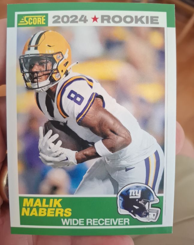 2024 Score #5 Malik Nabers — front
