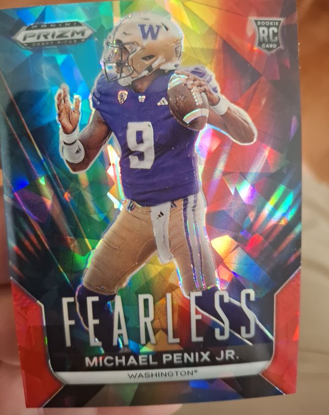 2024 Panini Prizm Draft Picks #F-MPJ Michael Penix Jr. Fearless — front