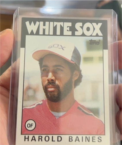 1986 Topps #755 Harold Baines — front