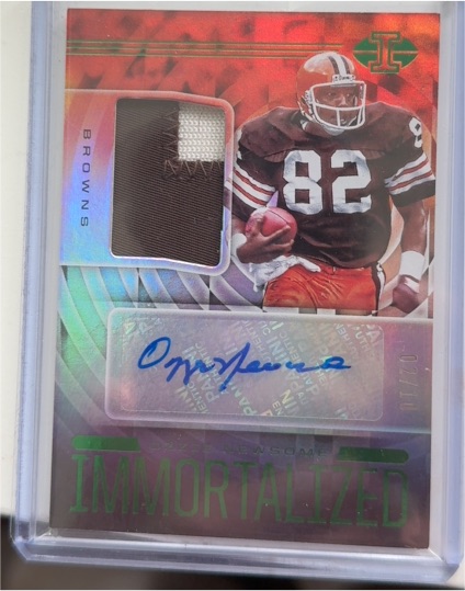 2020 Panini Illusions Immortalized #Ozzie Newsome — front