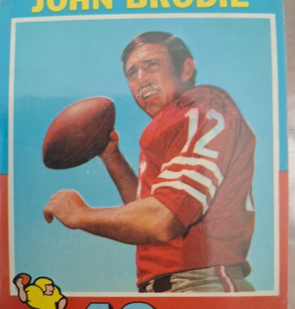 1971 Topps Football #100 John Brodie — front