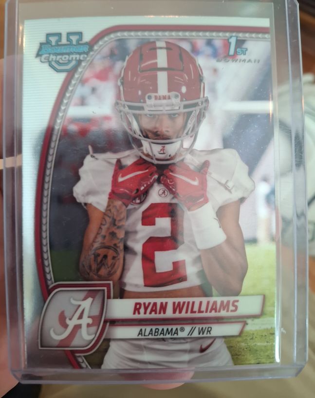 2024 Bowman University Chrome #53 Ryan Williams — front