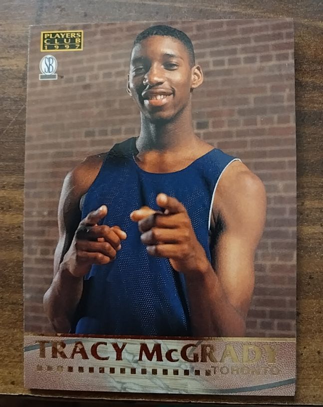 1997 Score Board Players Club #58 Tracy McGrady — front