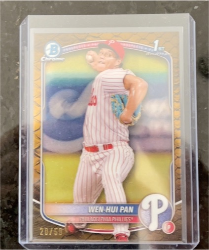 2025 Bowman Chrome Prospects #BCP-6 Wen-Hui Pan — front