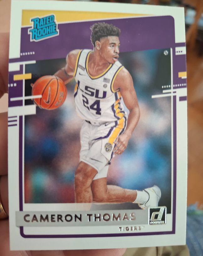 2021 Panini Chronicles Donruss Rated Rookie #40 Cameron Thomas — front