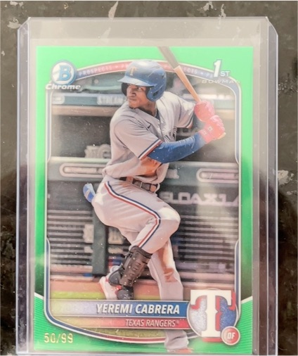 2025 Bowman Chrome #BCP-146 Yeremi Cabrera — front
