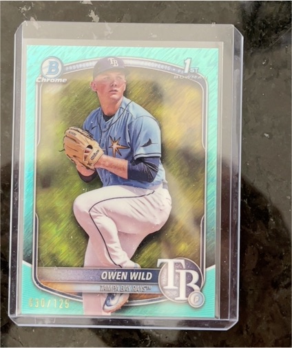2025 Bowman Chrome Prospects #BCP-14 Owen Wild — front