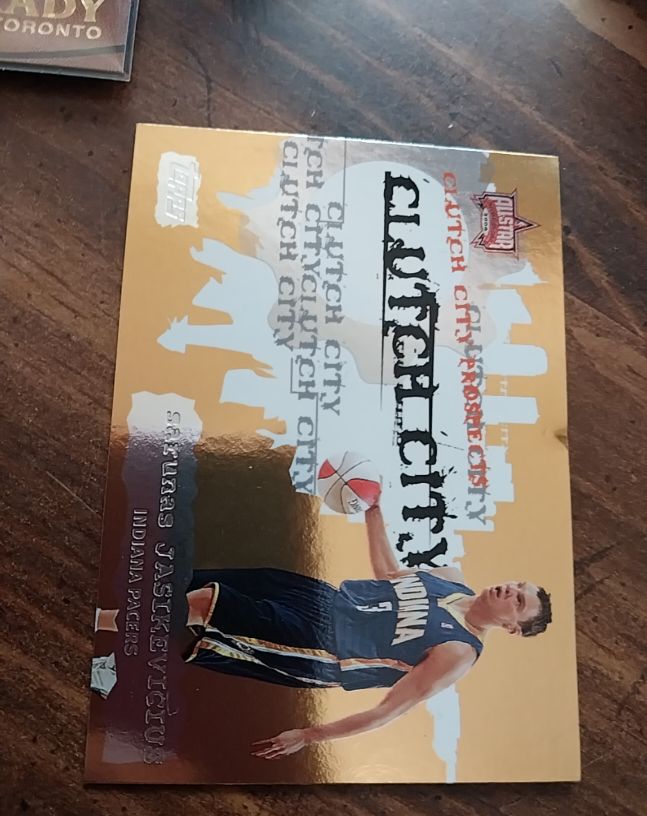 2006-07 Topps Clutch City Prospects #CSP6 Sarunas Jasikevicius — front