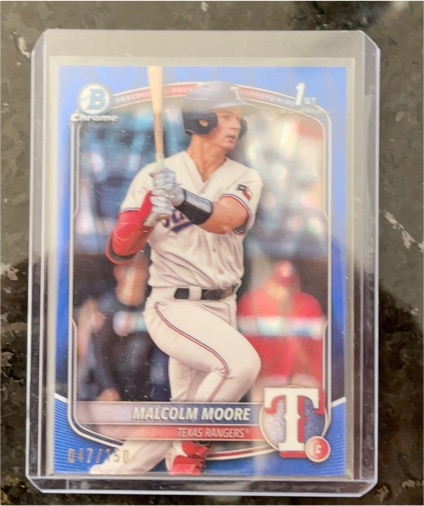 2025 Bowman Chrome #BCP-129 Malcolm Moore — front