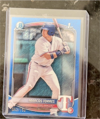 2025 Bowman Chrome #BCP-94 Marcos Torres — front