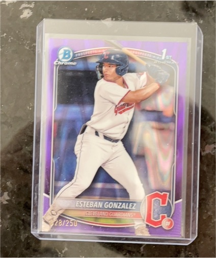 2025 Bowman Chrome Prospects #BCP-70 Esteban Gonzalez — front