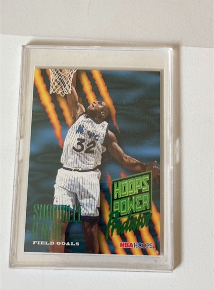 1994-95 Hoops #P-3 Shaquille O'Neal Hoops Power Predator — front