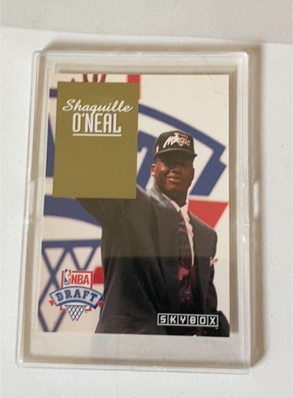 1992 Skybox Draft Picks #DP1 Shaquille O'Neal Rookie Card — front