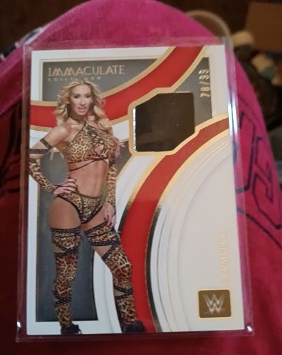 2022 Panini Immaculate WWE #PM-CML Carmella Premium Memorabilia Patch — front
