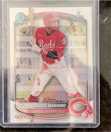 2025 Bowman Chrome Prospects #BCP-99 Naibel Mariano — front