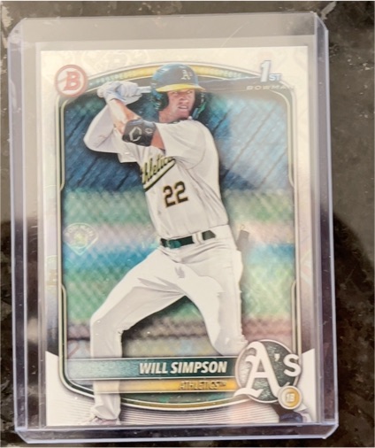 2025 Bowman #BP-35 Will Simpson — front