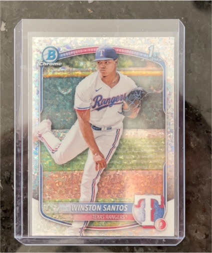 2025 Bowman Chrome #BCP-121 Winston Santos — front