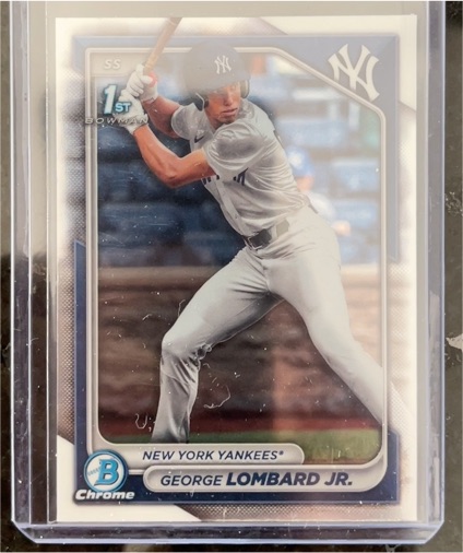 2024 Bowman Chrome Prospects #BCP-79 George Lombard Jr. — front