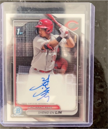 2024 Bowman Chrome #CPA-LSH Sheng-En Lin — front