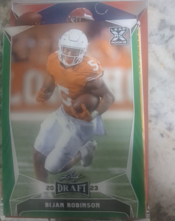 2023 Leaf Draft #41 Bijan Robinson — front