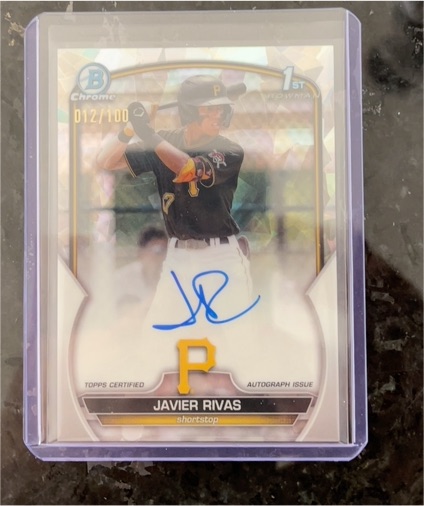 2023 Bowman Chrome 1st Bowman #Javier Rivas — front