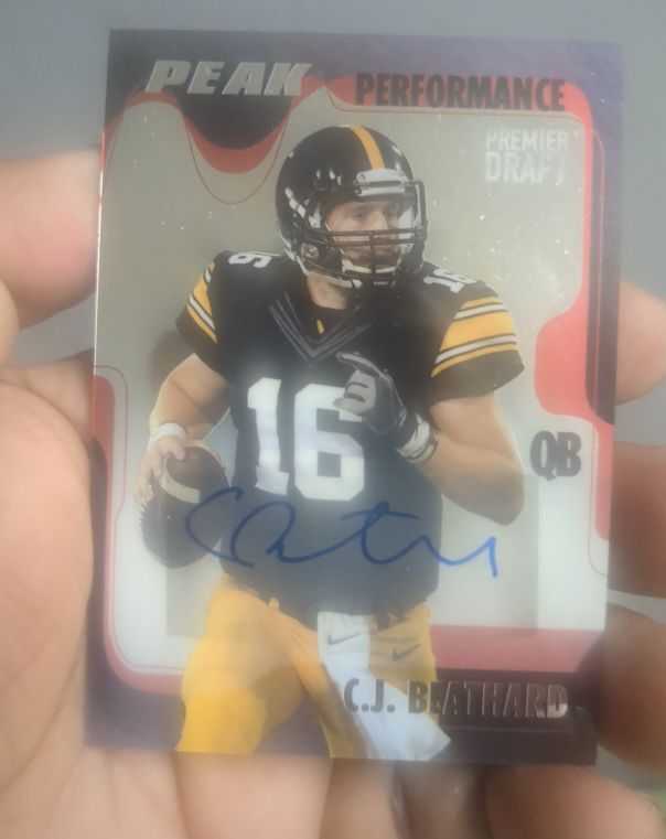 2017 Sage Hit Peak Performance Premier Draft #PKRH C.J. Beathard — front