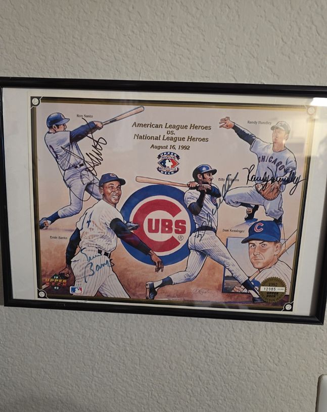 1992 Upper Deck Heroes of Baseball Chicago Cubs Promo Sheet — front