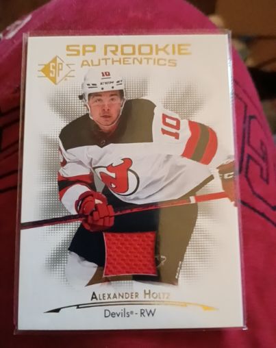 2021-22 Upper Deck SP Rookie Authentics #128 Alexander Holtz — front