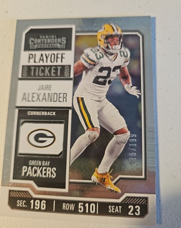 2023 Panini Contenders Playoff Ticket #38 Jaire Alexander — front