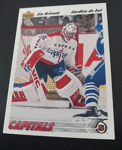 1991-92 Upper Deck #343 Jim Hrivnak — front