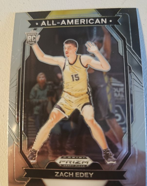 2024 Panini Prizm Draft Picks #15 Zach Edey All-American — front