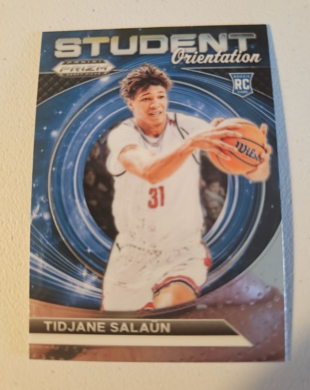 2024 Panini Prizm Draft Picks #6 Tidjane Salaun Student Orientation Silver — front