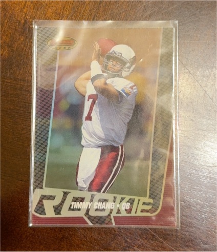 2005 Bowman's Best Timmy Chang Rookie Card — front