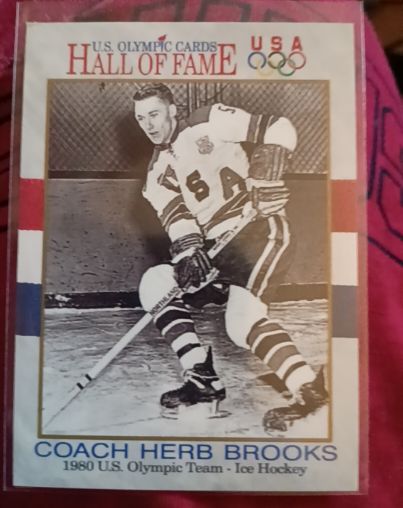 1991 Impel U.S. Olympic Hall of Fame #72 Coach Herb Brooks — front
