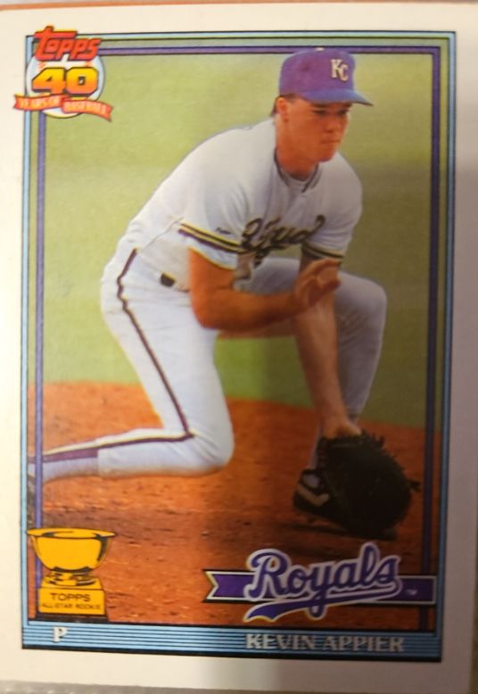 1991 Topps #454 Kevin Appier — front
